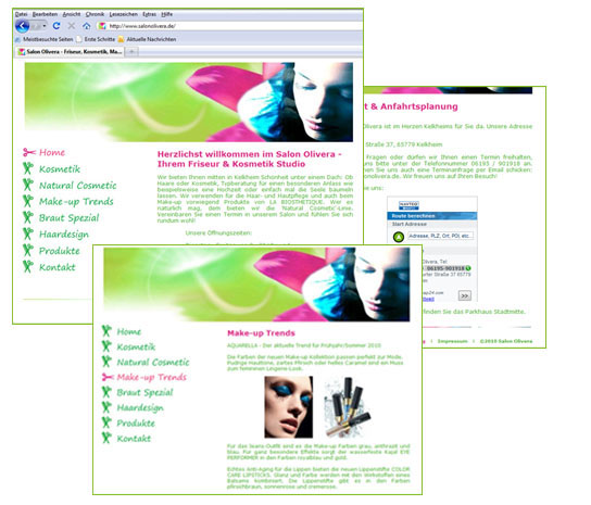 Website Salon Olivera