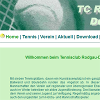 Website Tennisclub Rodgau-Dudenhofen